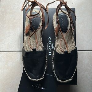 Leather sandals from Coach